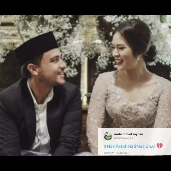 10 Kicauan Hari Patah Hati Nasional ini iringi ijab kabul Raisa-Hamish