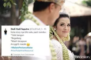 12 Kicauan kocak 'Malam Pertama Raisa' ini bikin jomblo senyum miris