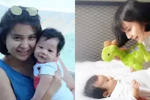 15 Momen Putri Titian bersama si kecil Iori, kayak kakak adek nih