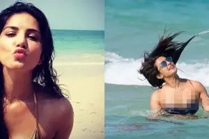 Ekspresi 10 seleb Bollywood saat liburan di pantai ini bikin gemes