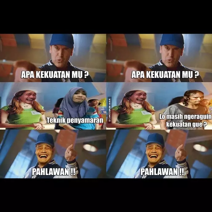 Begini jawaban ngocol 7 tokoh meme ketika ditanya kelebihan mereka