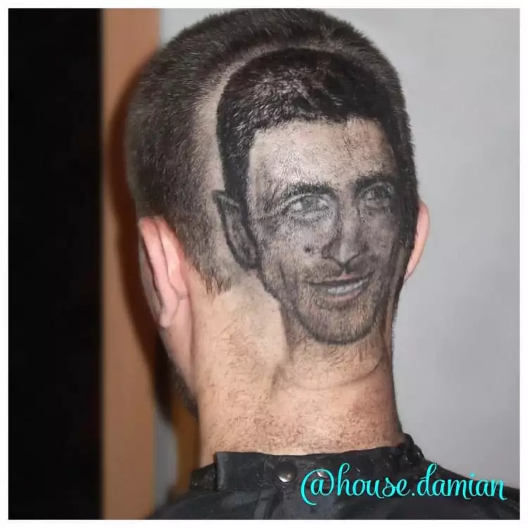 9 Karya cukur rambut ini nggak biasa, ada yang mirip wajah Kim Jong-un