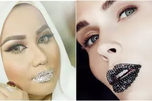7 Foto tren warna bibir terbaru, mirip 'Swarovski' Anniesa Hasibuan