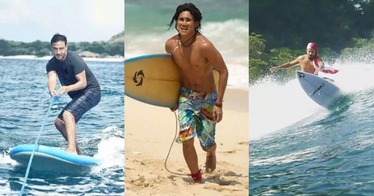 Selain Hamish Daud, 5 seleb ganteng ini ternyata juga hobi surfing
