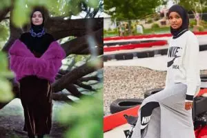 5 Inspirasi outfit ala model berhijab dunia, Halima Aden
