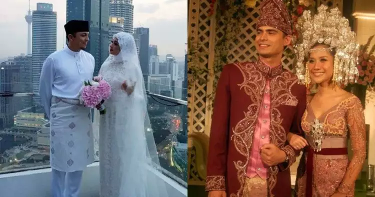 Sama-sama dinikahi pria Malaysia, yuk intip beda resepsi BCL & LCB