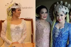 Cantiknya 7 seleb ini saat menikah dengan balutan busana adat Sunda