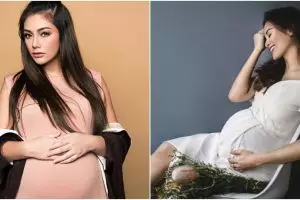 Sama-sama hamil tua, ini beda gaya Celine Evangelista & Acha Septriasa