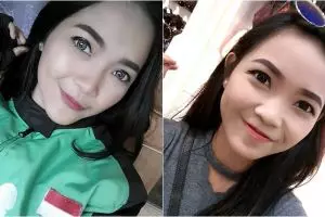 Kenalin Vivi Novia, driver ojek online yang bikin betah diboncengin