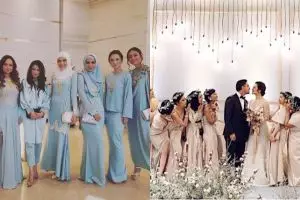 Bukan kebaya, gaun bridesmaid di nikahan 15 seleb ini simpel banget