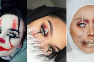 15 Makeup ala badut 'IT' ini ngehits di Instagram, kreatif abis deh