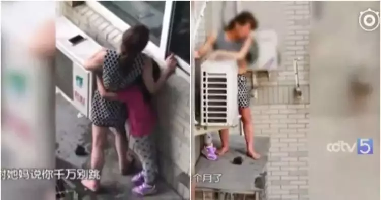 Pergoki suami selingkuh, wanita ini ajak anaknya lompat dari gedung