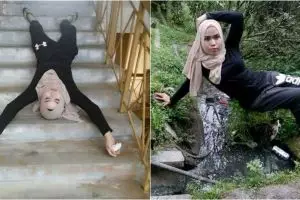 11 Pose konyol wanita ini bikin gagal paham, ada-ada aja