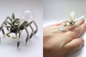 10 Serangga ini terbuat dari jam bekas, detailnya mengagumkan