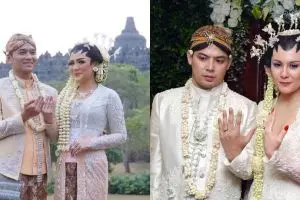 Vicky Shu & 8 artis ini menikah dengan busana putih adat Jawa