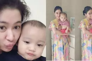 13 Gaya Uut Permatasari ngemong anak, tanpa makeup & cuma pakai daster