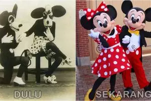 10 Penampilan Mickey & Minnie Mouse dari masa ke masa, dulunya serem!