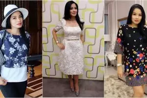 10 Gaya Titi Kamal, tetap modis dan langsing meski hamil tua