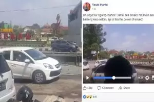 Emak-Emak ini lawan arus jalan, musuhnya nggak akan kamu sangka