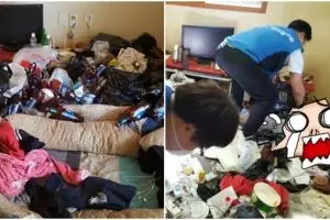 Ditelantarkan ibu, dua anak ini hidup di rumah berisi 5 ton sampah