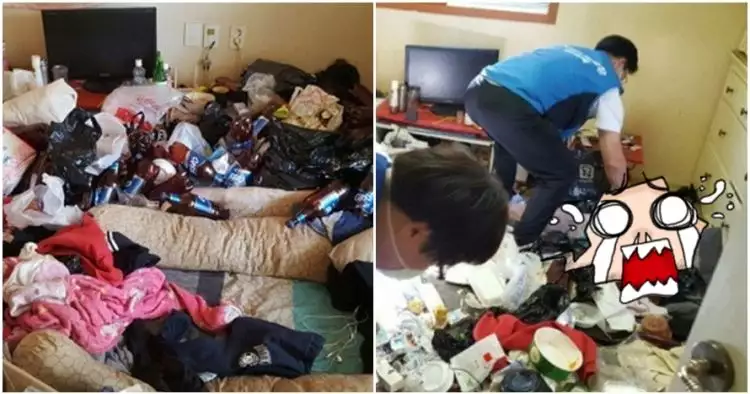 Ditelantarkan ibu, dua anak ini hidup di rumah berisi 5 ton sampah
