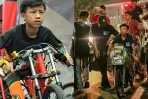 Denis Kancil, pembalap cilik meninggal saat coba motor di jalanan