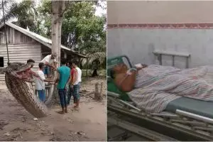 Perjuangan pria di Riau lawan ular piton 7 meter ini bikin deg-degan