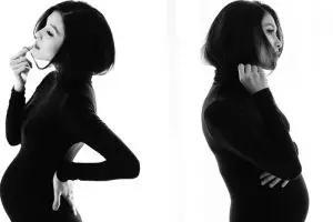 9 Gaya Sandra Dewi saat maternity photo shoot di usia hamil 7 bulan