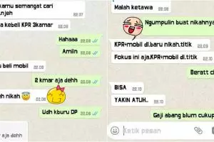 Obrolan chat cewek minta dibeliin macem-macem ini bikin cowok cemas