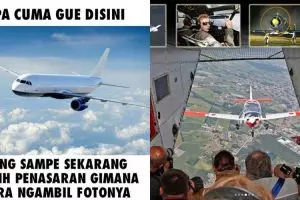5 Foto ini 'jawaban' misteri cara memotret pesawat yang sedang terbang
