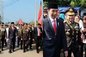 5 Sisi lain peringatan HUT ke-72 TNI, Jokowi jalan kaki 2 km