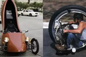 10 Desain modifikasi motor ini unik banget, ada yang bisa terbang lho
