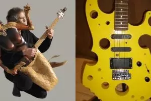 10 Gitar unik, ada yang bentuknya mirip keju hingga kursi