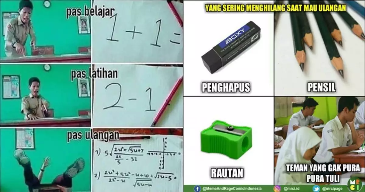 10 Meme ulangan ini bikin kamu ingat saat tergereget di sekolah