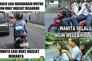 10 Meme cewek naik motor ini serunya nggak tanggung-tanggung