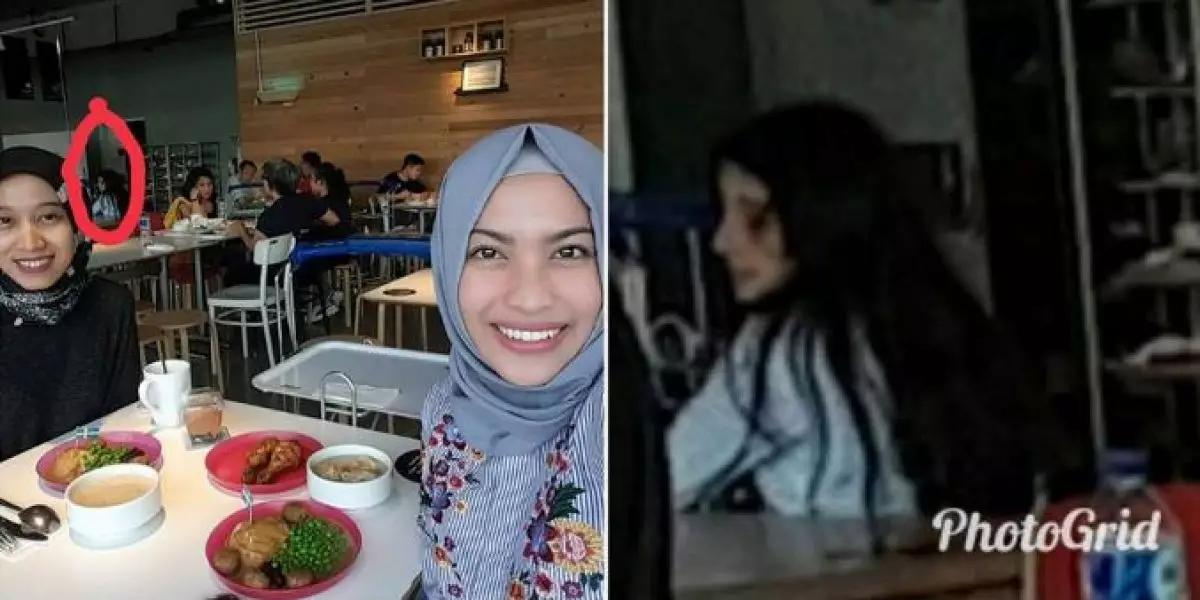 Sosok menyeramkan ikut selfie di siang bolong ini bikin merinding