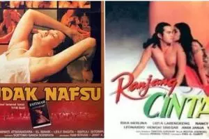 11 Poster langka film dewasa Indonesia 80-90an, judulnya 'serem' semua