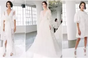 Sentuhan 3D gaun pengantin ala Marchesa, sakral tapi bisa buat pesta