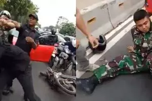 Gara-gara buang sampah sembarangan, pria ini berantem sama anggota TNI