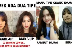 10 Meme tipe cewek ini kocak abis, pasangan kamu yang mana nih?