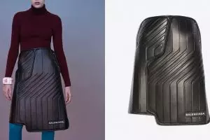 Mirip karpet mobil, rok brand fashion tenar ini harganya Rp 33 juta