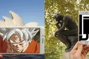 15 Penggabungan gambar di HP & benda sekitar ini pas & keren banget