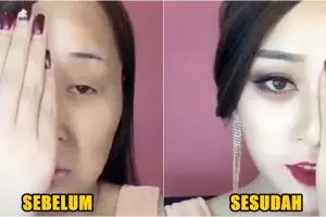 Hasil makeup cewek-cewek ini bikin melongo, siap-siap kaget deh