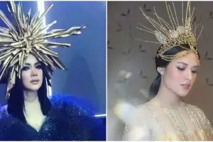 7 Seleb ini pakai hiasan kepala yang cetar membahana, kecean siapa?