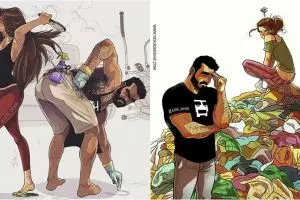 Suami curhat keseharian bareng istri pakai ilustrasi, ini 15 kisahnya