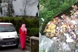 Kelakuan orang buang sampah di sungai ini bikin geram, parah banget