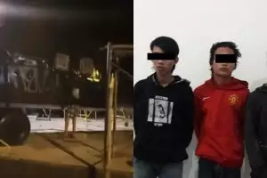 Coret tugu helikopter Lanud Atang Sandjaja, aksi tiga remaja ini parah