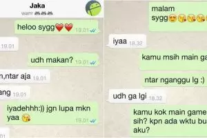 Percakapan cewek ngasih perhatian cowok gamer ini bikin serba salah