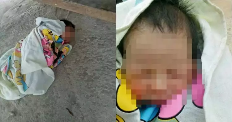 Bayi malang masih bertali pusar ini dibuang orangtuanya, kok tega ya?
