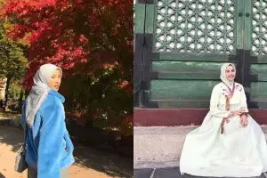 9 Momen seru Laudya Bella tanpa suami saat liburan di Korea Selatan